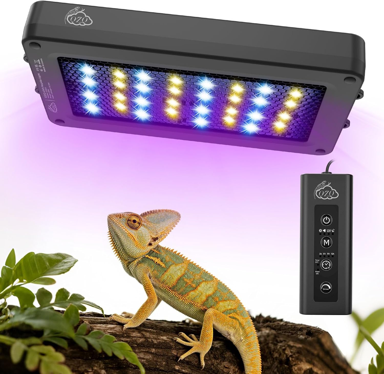 Gecko Lighting & Decor - Светодиодная лампа для рептилий UVA UVB