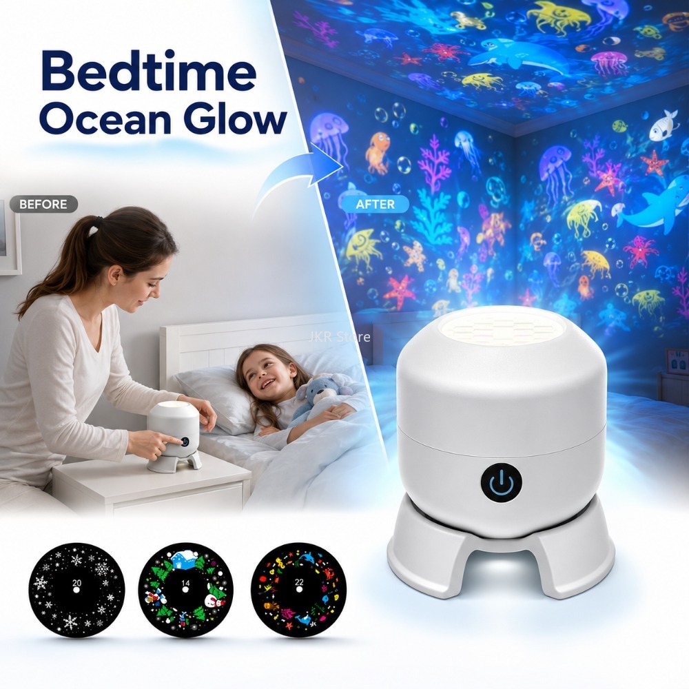 Ambient Lighting Decor For Room - Вращающийся на 360° светодиодный проектор-ночник «Звездное