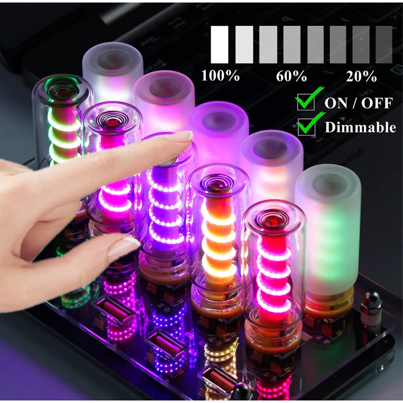 Ambient Lighting Decor For Room - Спиральный USB-светильник с сенсорным управлением, регулируемой