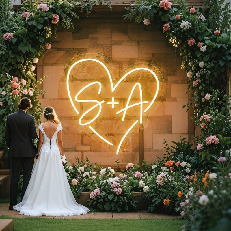 Lighting Decor For Wedding - Светодиодная неоновая вывеска в форме сердца