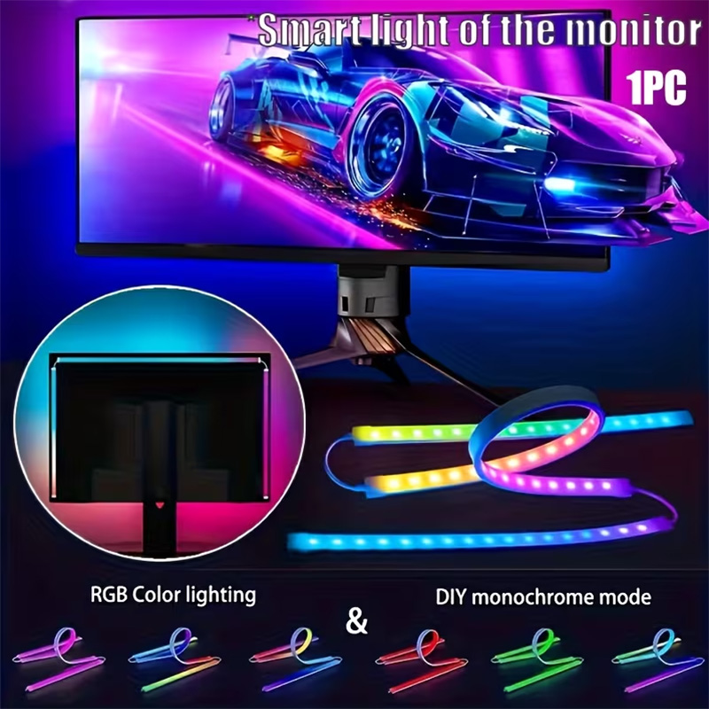Ambient Lighting Decor For Room - Светодиодная RGB-лента для игровых мониторов: подсветка