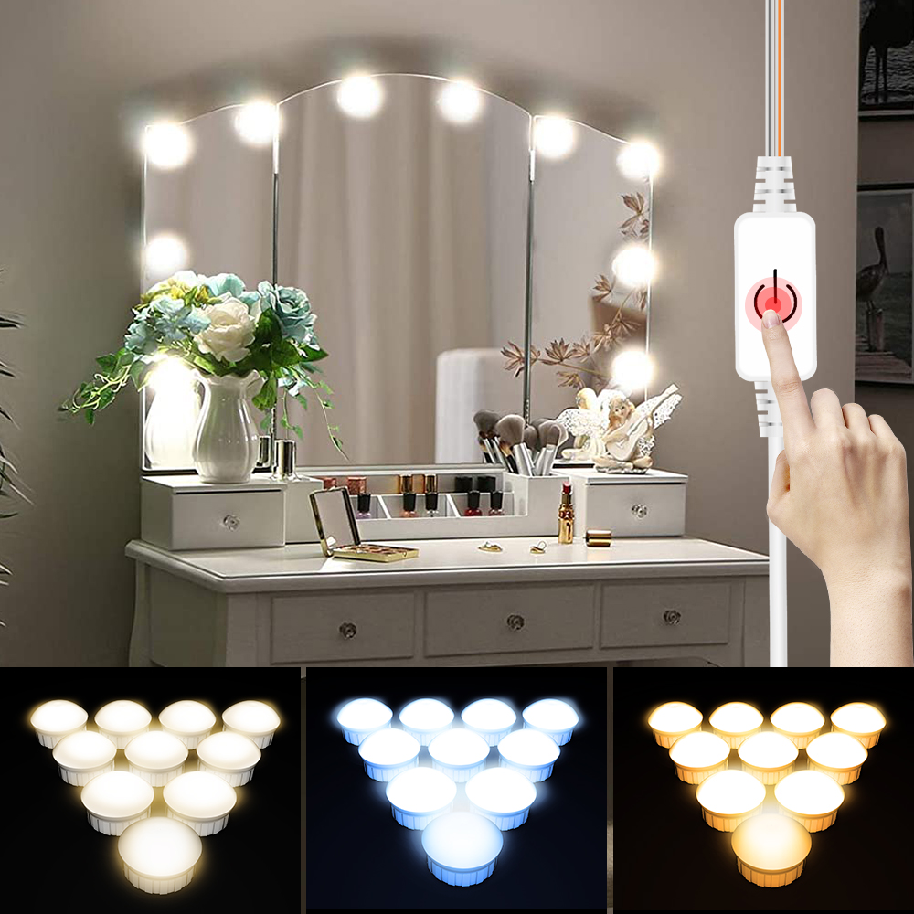 Colour Changing Bulb - Светодиодная лампа для зеркала с USB-питанием,