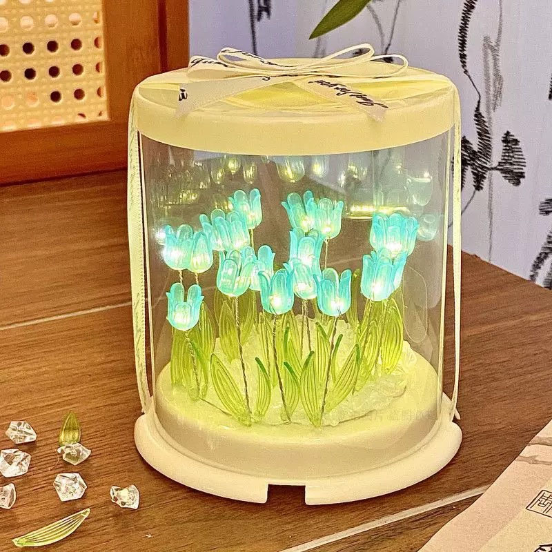 DIY тюльпан лампа имитация цве – обзор и цена Decor Lighting Table Lamps