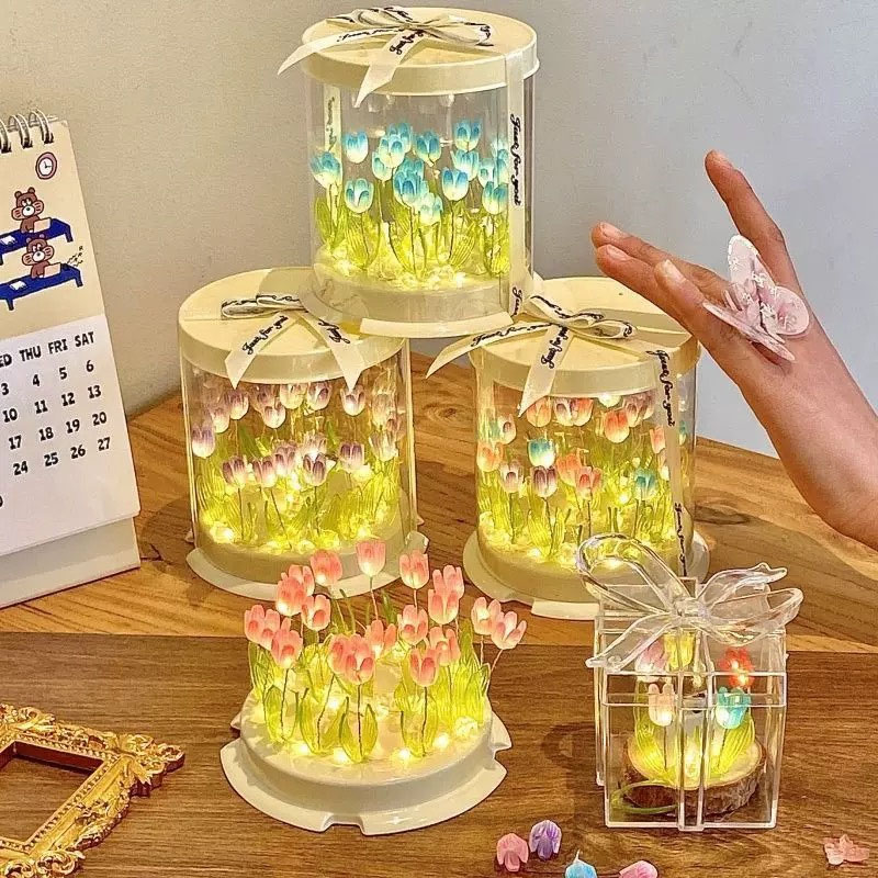 DIY тюльпан лампа имитация цве – обзор и цена Decor Lighting Table Lamps