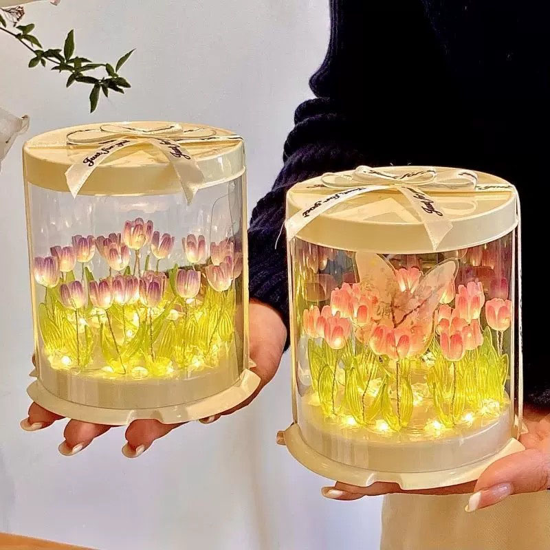 DIY тюльпан лампа имитация цве – обзор и цена Decor Lighting Table Lamps