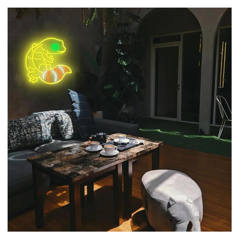 Неоновая вывеска в форме гекко – обзор и цена Gecko Lighting & Decor