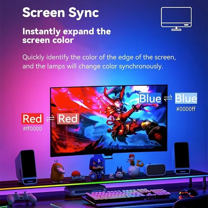 Светодиодная RGB-лента для игр – обзор и цена Ambient Lighting Decor For Room