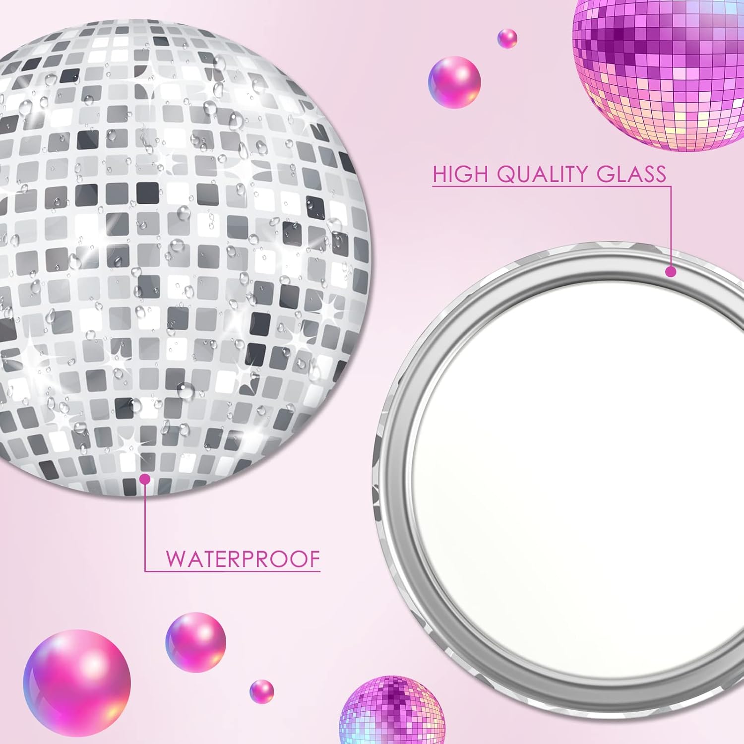 Компактное зеркало Disco Ball, – обзор и цена Disco Ball Mirror