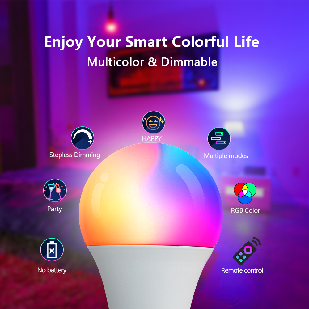 Светодиодная RGB-лампа на 16 ц – обзор и цена Colour Changing Bulb